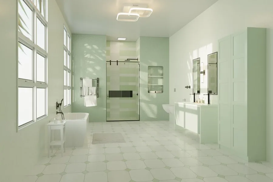 Clean bathroom